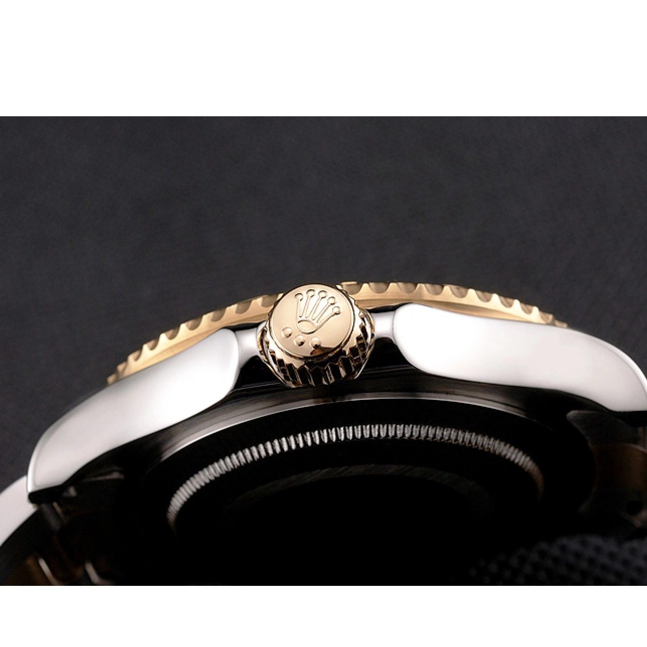 AAA Replica Watches Bezel Case Rolex Two Yacht-Master Dial Stainless Bracelet Gold White Tone Steel 0708